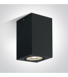 One Light NOTA D sufitowa 6W GU10 czarny IP65 67142D/B