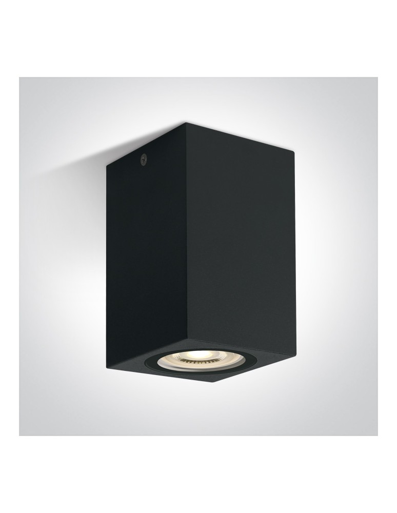 Outdoor ceiling lamps - One Light NOTA D ceiling 6W GU10 black IP65 67142D/B - product kolory-swiatla.pl 1