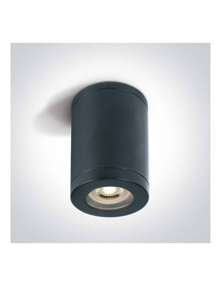 One Light NOTA sufitowa 6W GU10 czarny IP65 67142A/B