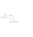 One Light ALBI A sufitowa 5W 3000K czarny  65004A/B/W