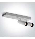 Spotlight ceiling lamps - One Light ALBI B ceiling light 2x5W 3000K white 65004B/W/W. - product 1