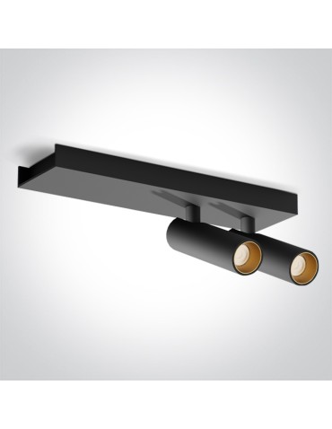 One Light ALBI B sufitowa 2x5W 3000K czarny  65004B/B/W