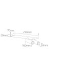 One Light ALBI B sufitowa 2x5W 3000K czarny  65004B/B/W