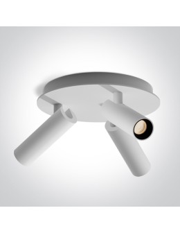One Light ALBI D ceiling light 3x5W 3000K white 65004D/W/W.