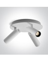 One Light ALBI D ceiling light 3x5W 3000K white 65004D/W/W.