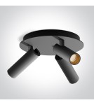 One Light ALBI D sufitowa 3x5W 3000K czarny  65004D/B/W