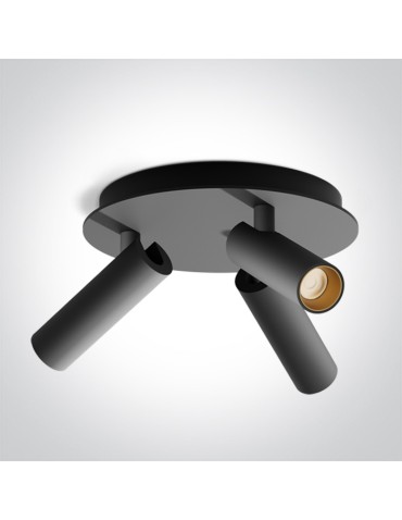 One Light ALBI D sufitowa 3x5W 3000K czarny  65004D/B/W