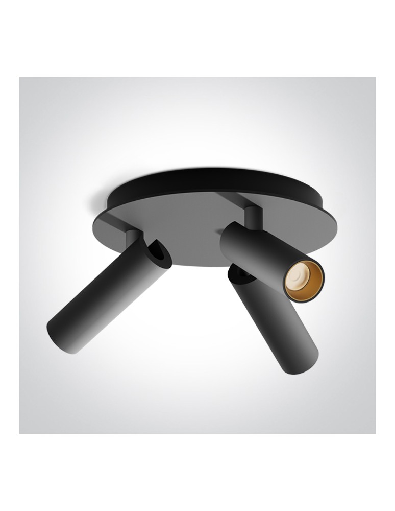Spotlight ceiling lamps - One Light ALBI D ceiling 3x5W 3000K black 65004D/B/W. - product kolory-swiatla.pl 1