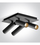 Spotlight ceiling lamps - One Light ALBI E ceiling 4x5W 3000K black 65004E/B/W. - product 1
