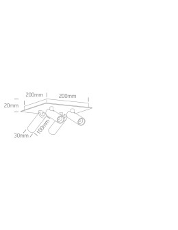 One Light ALBI E ceiling 4x5W 3000K black 65004E/B/W. - product 2