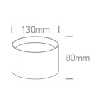 One Light ARLES sufitowa 20W 3000K-4000K-5000K czarny IP44 12120D/B/V