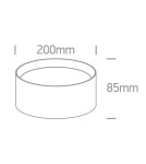 One Light ARLES sufitowa 30W 3000K-4000K-5000K czarny IP44 12130D/B/V