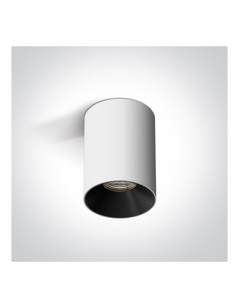 LED ceiling luminaires - One Light BASTIA 1 ceiling 7W 3000K Triac white 12107R/W/W. - product kolory-swiatla.pl 1
