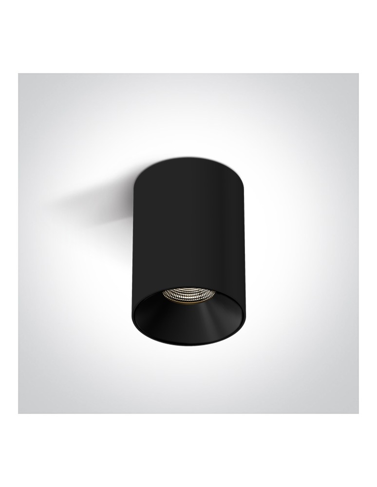 One Light BASTIA 1 sufitowa 7W 3000K Triac czarny  12107R/B/W