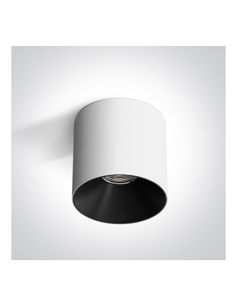 LED ceiling luminaires - One Light BASTIA 3 ceiling 18W 3000K white 12118R/W/W - product kolory-swiatla.pl 1