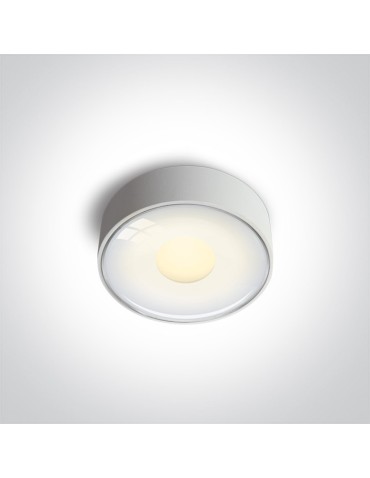 One Light BAZYLA sufitowa 6W 2700K-3300K-4000K Triac biały IP65 67484/W/W