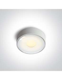 One Light BAZYLA sufitowa 6W 2700K-3300K-4000K Triac biały IP65 67484/W/W