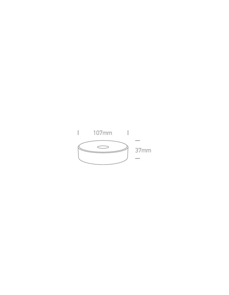 Bathroom ceiling lamps - One Light BAZYLA ceiling 6W 2700K-3300K-4000K Triac white IP65 67484/W/W. - product kolory-swiatla.pl 2