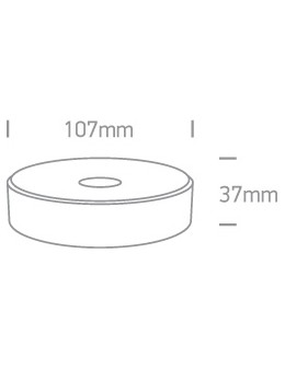 One Light BAZYLA ceiling 6W 2700K-3300K-4000K Triac black IP65 67484/B/W. - product 2