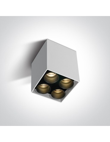 One Light FILONA 4 ceiling 10W 3000K white 12406C/W/W