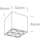 Small ceiling lamps - One Light FILONA 4 ceiling 10W 3000K white 12406C/W/W - product 2