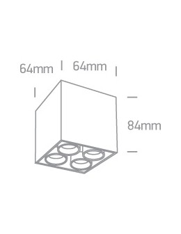 One Light FILONA 4 ceiling 10W 3000K white 12406C/W/W - product 2