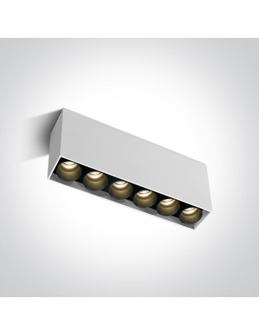 One Light FILONA 6 ceiling 15W 3000K white 12606C/W/W