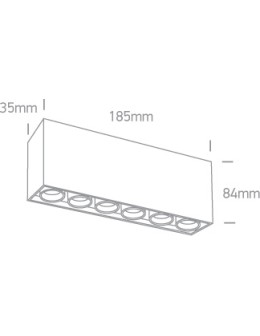 One Light FILONA 6 sufitowa 15W 3000K biały 12606C/W/W - produkt 2