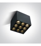 One Light FILONA 9 sufitowa 20W 3000K czarny  12906C/B/W