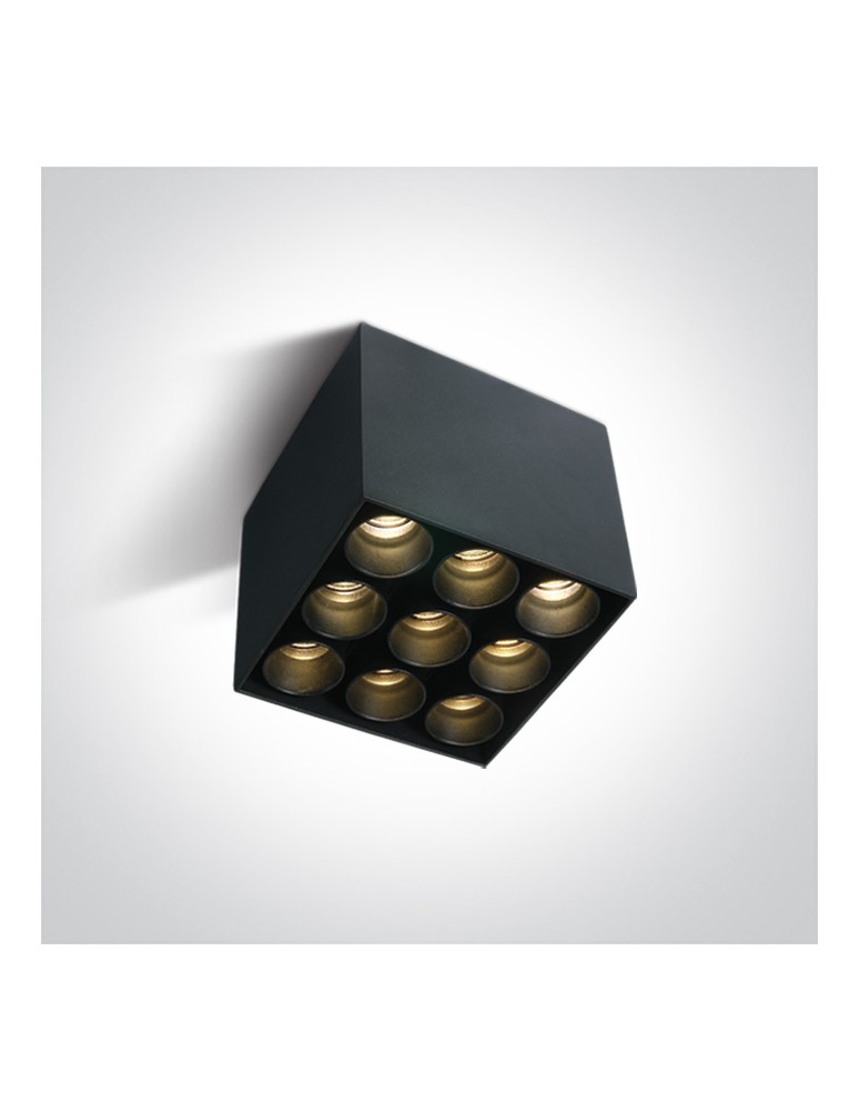 One Light FILONA 9 sufitowa 20W 3000K czarny  12906C/B/W