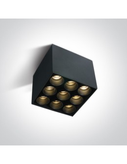 One Light FILONA 9 sufitowa 20W 3000K czarny  12906C/B/W