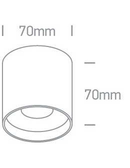 One Light KARAS sufitowa 8W 3000K-3500K-4000K biały  12108C/W/V - produkt 2