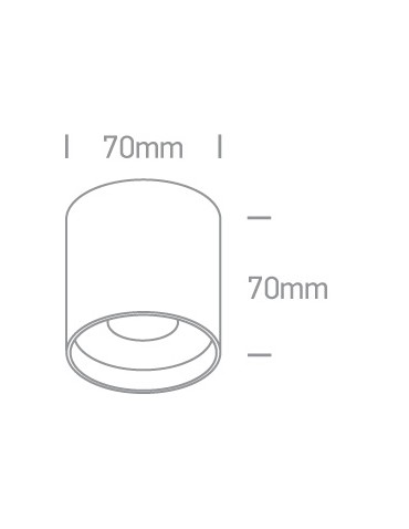 One Light KARAS sufitowa 8W 3000K-3500K-4000K czarny  12108C/B/V - produkt 2
