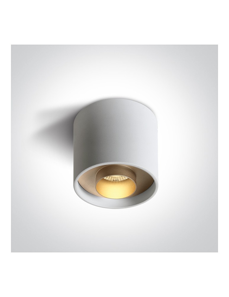 Small ceiling lamps - One Light KORFEZ 2 ceiling 22W 3000K white 12122D/W/W. - product kolory-swiatla.pl 1