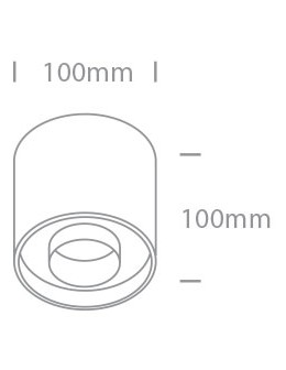 One Light KORFEZ 2 sufitowa 22W 3000K czarny 12122D/B/W - produkt 2