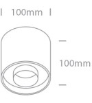 One Light KORFEZ 2 sufitowa 22W 3000K szczotkowany mosiężny  12122D/BBS/W