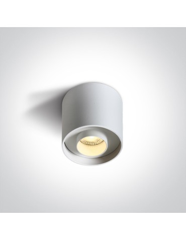 One Light KORFEZ D sufitowa 8W 3000K biały  12108D/W/W