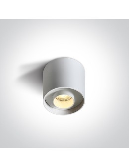 One Light KORFEZ D sufitowa 8W 3000K biały  12108D/W/W