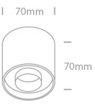 One Light KORFEZ D sufitowa 8W 3000K czarny 12108D/B/W One Light KORFEZ D sufitowa 8W 3000K czarny 12108D/B/W