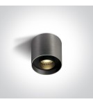 One Light KORFEZ D sufitowa 8W 3000K metaliczny szary  12108D/MG/W