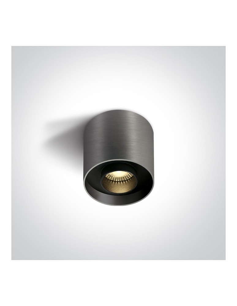 Adjustable ceiling lamps - spots - One Light KORFEZ D ceiling light 8W 3000K metallic grey 12108D/MG/W - product kolory-swiatla.pl 1