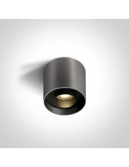 One Light KORFEZ D sufitowa 8W 3000K metaliczny szary  12108D/MG/W