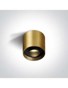 One Light KORFEZ D ceiling light 8W 3000K brushed brass 12108D/BBS/W