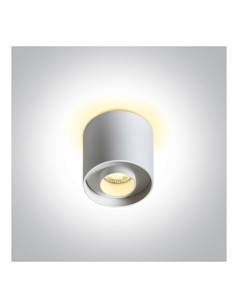 One Light KORFEZ DB sufitowa 8W 3000K biały  12108DB/W/W