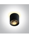 One Light KORFEZ DB sufitowa 8W 3000K czarny  12108DB/B/W