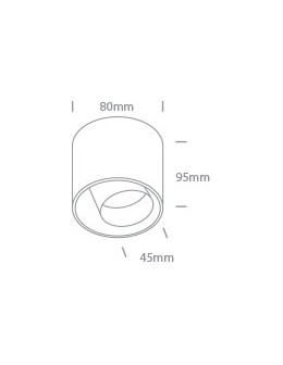 One Light KORI ceiling 12W 3000K white 12112T/W/W. - product 2