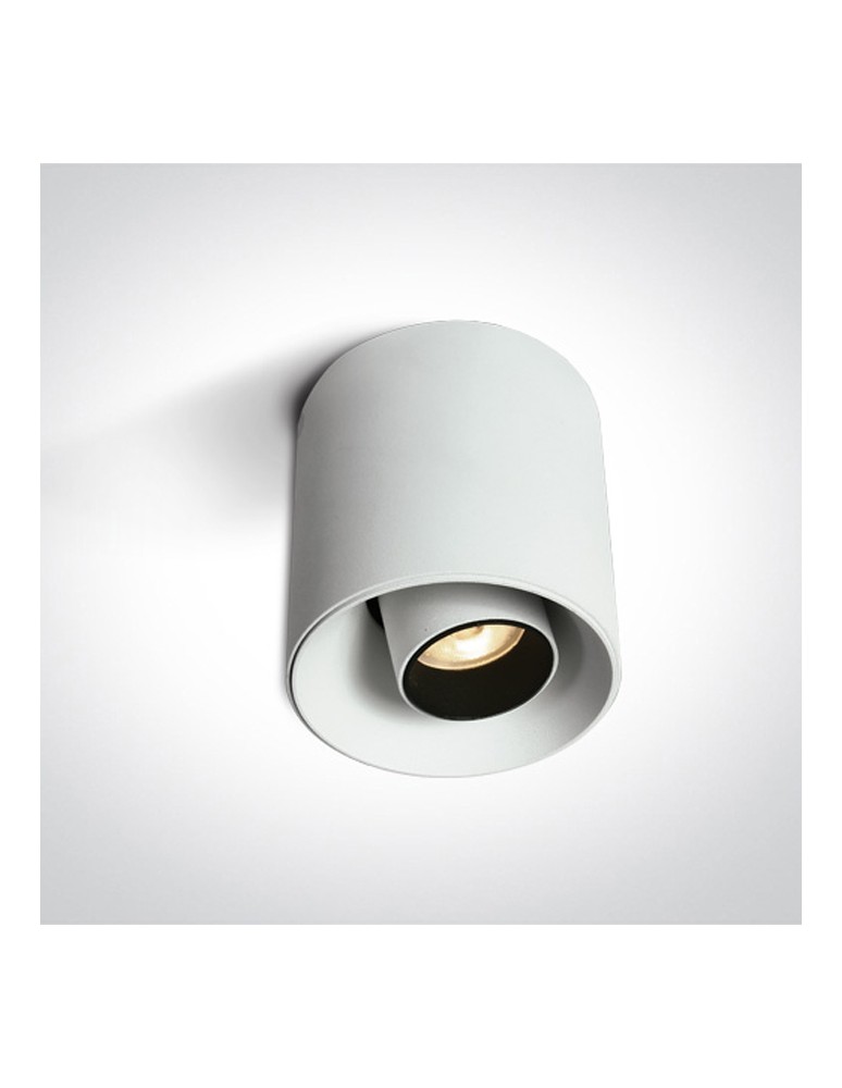 One Light KORI sufitowa 8W 3000K biały  12108T/W/W