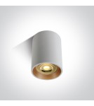 Small ceiling lamps - One Light LAWRIO ceiling 10W GU10 white-brass 12105AL/W/BS - product 1