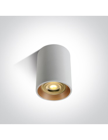 One Light LAWRIO ceiling 10W GU10 white-brass 12105AL/W/BS