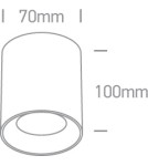 Small ceiling lamps - One Light LAWRIO ceiling 10W GU10 white-brass 12105AL/W/BS - product 2